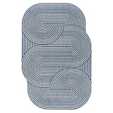 Margot Modern Geometric Arch Stripe Area Rug