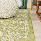 Tela Bohemian Textured Weave Floral Indoor/outdoor Area Rug