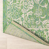 Tela Bohemian Textured Weave Floral Indoor/outdoor Area Rug