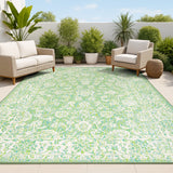 Tela Bohemian Textured Weave Floral Indoor/outdoor Area Rug