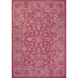 Tela Bohemian Textured Weave Floral Indoor/outdoor Area Rug