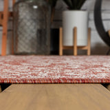 Sinjuri Medallion Textured Weave Indoor/outdoor Area Rug