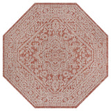 Sinjuri Medallion Textured Weave Indoor/outdoor Octagon Rug