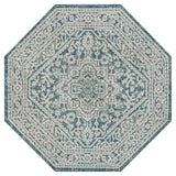 Sinjuri Medallion Textured Weave Indoor/outdoor Octagon Rug
