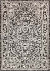 Sinjuri Medallion Textured Weave Indoor/outdoor Area Rug