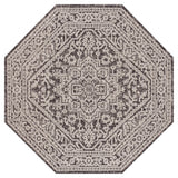 Sinjuri Medallion Textured Weave Indoor/outdoor Octagon Rug