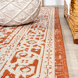Sinjuri Medallion Textured Weave Indoor/outdoor Area Rug