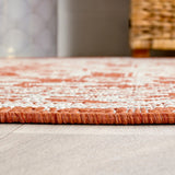 Sinjuri Medallion Textured Weave Indoor/outdoor Area Rug
