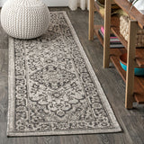 Rozetta Boho Medallion Textured Weave Indoor/outdoor Area Rug