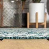 Palazzo Vine And Border Textured Weave Indoor/outdoor Area Rug