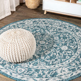 Palazzo Vine And Border Textured Weave Indoor/outdoor Area Rug