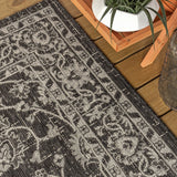 Palazzo Vine And Border Textured Weave Indoor/outdoor Area Rug