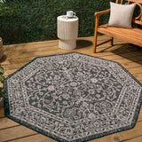 Palazzo Vine And Border Textured Weave Indoor/outdoor Area Rug