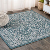 Malta Bohemian Medallion Textured Weave Indoor/outdoor Square Rug