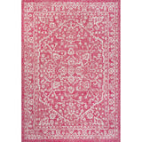 Malta Bohemian Medallion Textured Weave Indoor/outdoor Area Rug