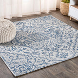 Estrella Bohemian Medallion Textured Weave Indoor/outdoor Square Rug
