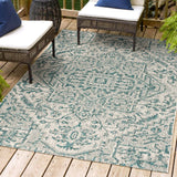 Estrella Bohemian Medallion Textured Weave Indoor/outdoor Area Rug