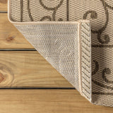 Charleston Vintage Filigree Textured Weave Indoor/outdoor Area Rug