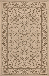 Charleston Vintage Filigree Textured Weave Indoor/outdoor Area Rug