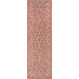 Charleston Vintage Filigree Textured Weave Indoor/outdoor Runner Rug