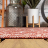 Charleston Vintage Filigree Textured Weave Indoor/outdoor Octagon Rug