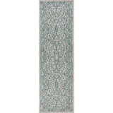 Charleston Vintage Filigree Textured Weave Indoor/outdoor Runner Rug
