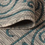 Charleston Vintage Filigree Textured Weave Indoor/outdoor Area Rug