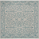 Charleston Vintage Filigree Textured Weave Indoor/outdoor Octagon Rug