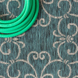 Charleston Vintage Filigree Textured Weave Indoor/outdoor Octagon Rug