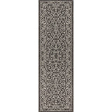 Charleston Vintage Filigree Textured Weave Indoor/outdoor Runner Rug
