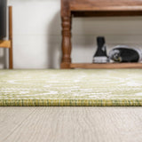 Charleston Vintage Filigree Textured Weave Indoor/outdoor Area Rug