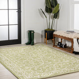Charleston Vintage Filigree Textured Weave Indoor/outdoor Area Rug