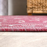 Charleston Vintage Filigree Textured Weave Indoor/outdoor Area Rug