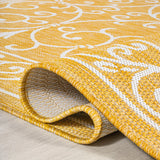 Charleston Vintage Filigree Textured Weave Indoor/outdoor Area Rug