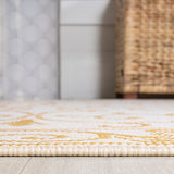 Charleston Vintage Filigree Textured Weave Indoor/outdoor Runner Rug