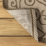 Madrid Vintage Filigree Textured Weave Indoor/outdoor Area Rug