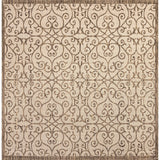 Madrid Vintage Filigree Textured Weave Indoor/outdoor Square Rug