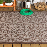 Madrid Vintage Filigree Textured Weave Indoor/outdoor Area Rug