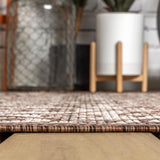 Madrid Vintage Filigree Textured Weave Indoor/outdoor Square Rug