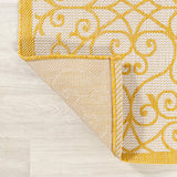 Madrid Vintage Filigree Textured Weave Indoor/outdoor Area Rug