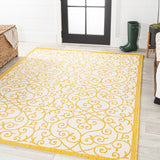 Madrid Vintage Filigree Textured Weave Indoor/outdoor Area Rug