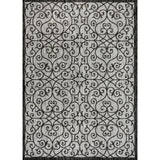 Madrid Vintage Filigree Textured Weave Indoor/outdoor Area Rug