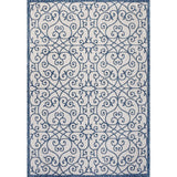 Madrid Vintage Filigree Textured Weave Indoor/outdoor Area Rug