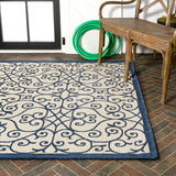 Madrid Vintage Filigree Textured Weave Indoor/outdoor Area Rug