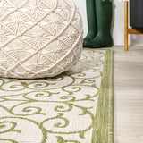 Madrid Vintage Filigree Textured Weave Indoor/outdoor Area Rug