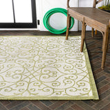 Madrid Vintage Filigree Textured Weave Indoor/outdoor Area Rug