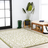 Madrid Vintage Filigree Textured Weave Indoor/outdoor Area Rug