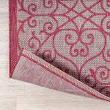 Madrid Vintage Filigree Textured Weave Indoor/outdoor Area Rug