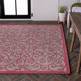 Madrid Vintage Filigree Textured Weave Indoor/outdoor Area Rug