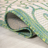Madrid Vintage Filigree Textured Weave Indoor/outdoor Area Rug